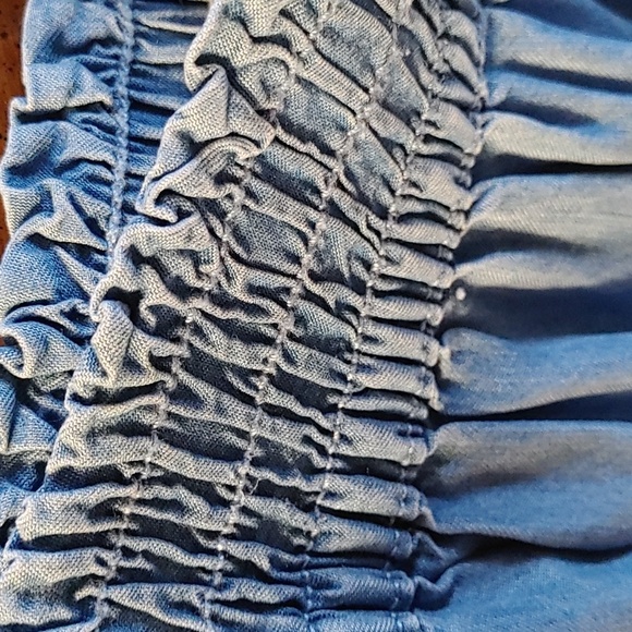 NWT Women's DC Jeans Bohemian/ Western Ruffled Denim Look Skirt - Picture 2 of 9